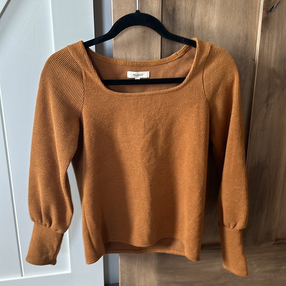 Madewell ottoman sqaure neck in autumn - Picture 12 of 16